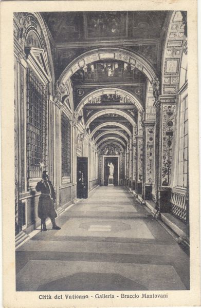 Roma - Vaticano Galleria Braccio Mantovani 1937