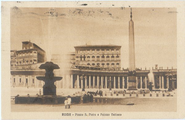 Roma - Vaticano Piazza San Pietro 1925