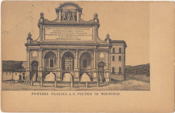 Roma - Fontana Paolina 1900