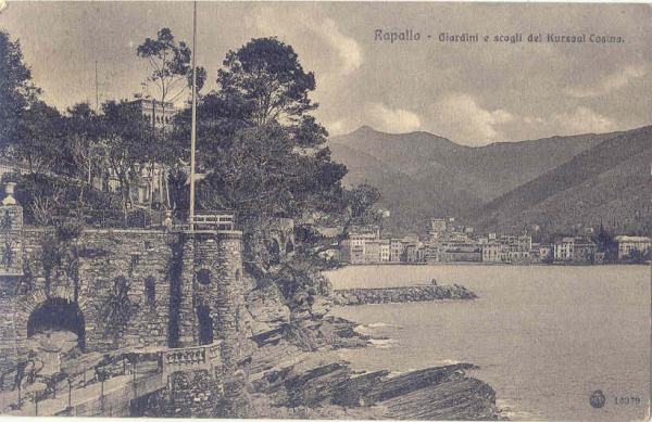 Rapallo - Panorama dai Giardini del Casin 1920