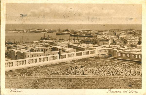 Messina - Panorama Porto 1931