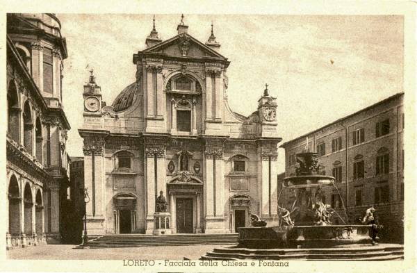 Loreto - Facciata della Chiesa 1933