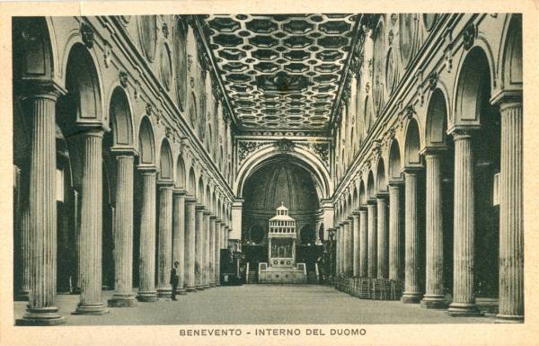 Benevento - Interno del Duomo 1948
