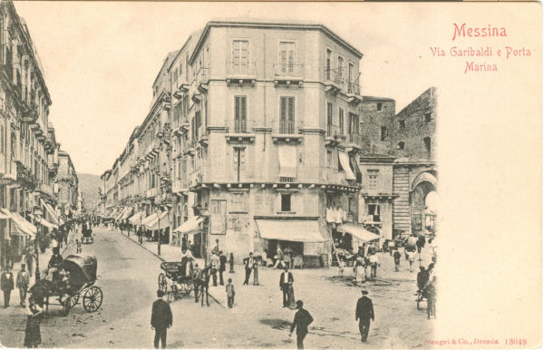 Messina - via Garibaldi e Porta Marina