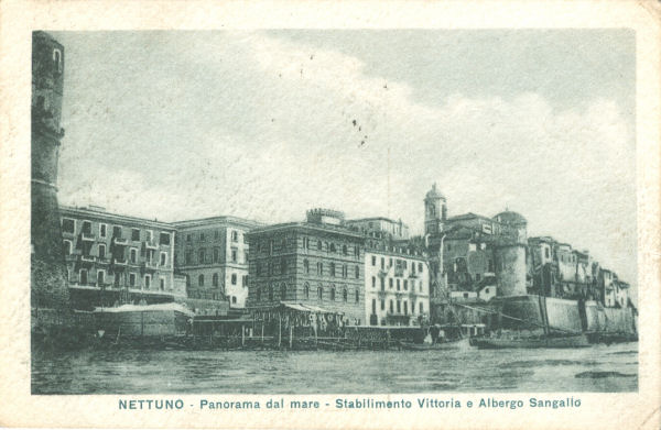 Nettuno - Panorama Albergo Sangallo 1918