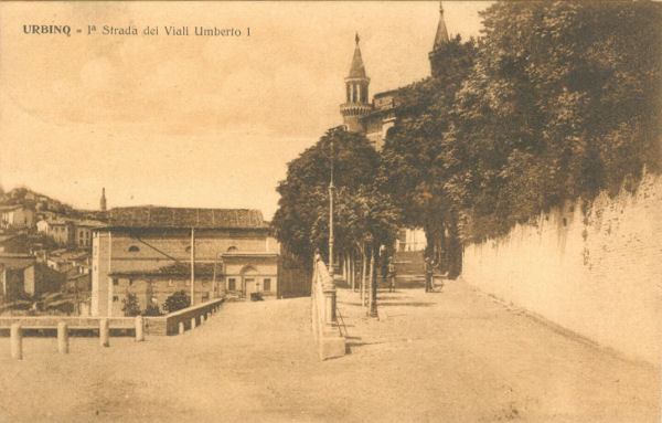 Urbino - 1 Strada dei viali Umberto I 1928