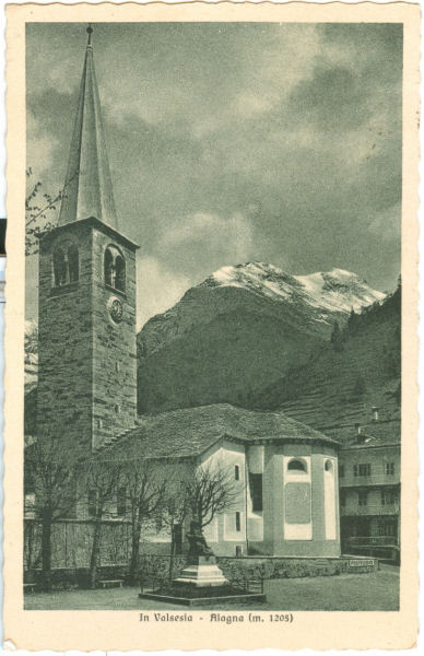 Alagna - la Chiesa 1948