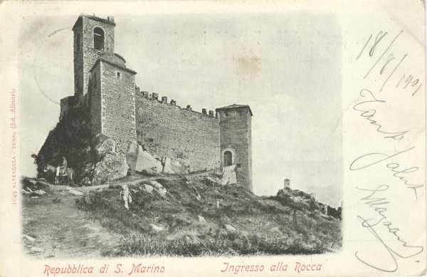 San Marino - Ingresso alla Rocca 1901