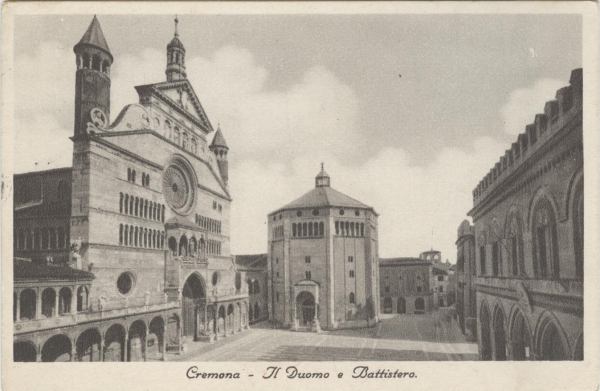 Cremona - Duomo e Battistero 1939