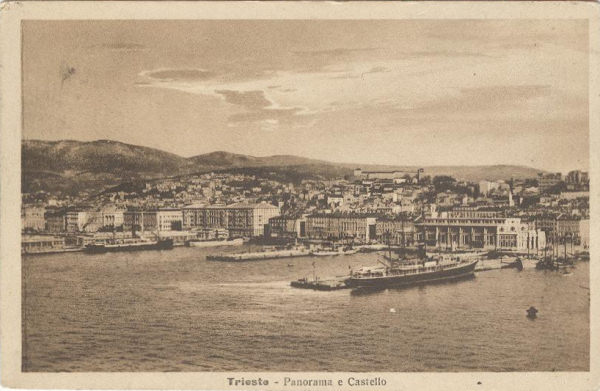 Trieste - Panorama del Porto 1922