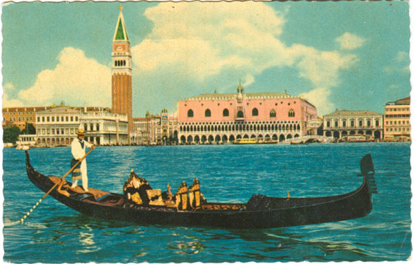 Venezia - Panorama in Gondola 1960