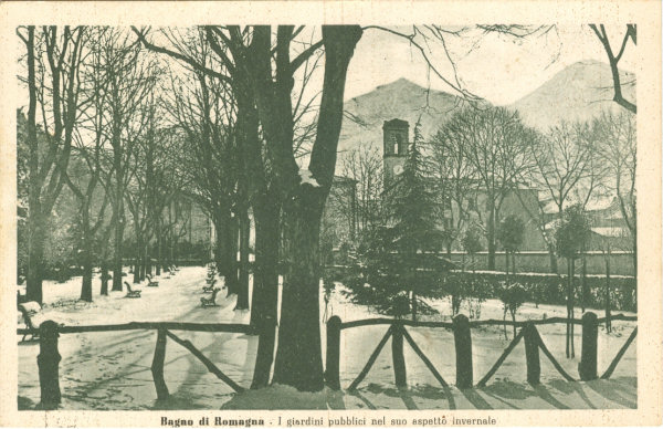 Bagno di Romagna - Giardini Pubblici 1943