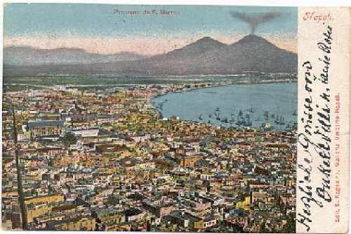 Napoli - Panorama del Golfo 1904