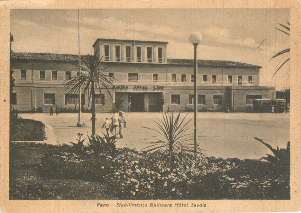 Fano - Hotel Savoia Lido 1937