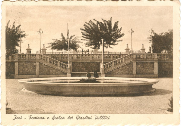 Jesi - Fontana e Giardini Pubblici 1940
