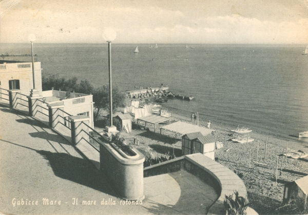 Gabicce Mare - Spiaggia dalla Rotonda 1953