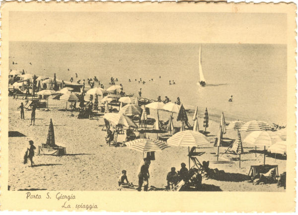 Porto San Giorgio - la Spiaggia 1951