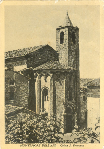 Montefiore dell'Aso - Chiesa S. Francesco 1953