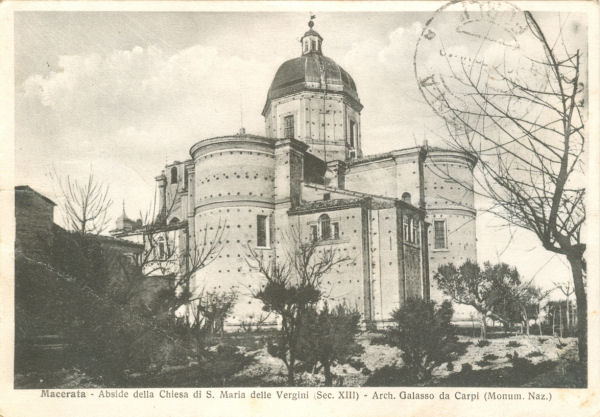 Macerata - Chiesa S. Maria delle Vergini 1938