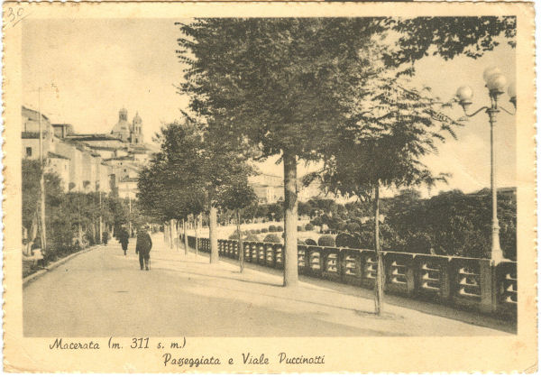 Macerata - viale Puccinotti 1947