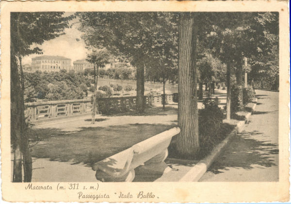 Macerata - Passeggiata Italo Balbo 1941