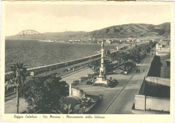 Reggio Calabria - via Marina e Monumento della Vittoria 1938