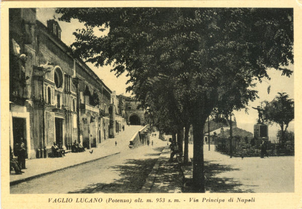 Vaglio Lucano - via Principe di Napoli 1961