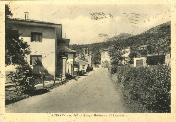Rubiana - Borgo Madonna di Lourdes 1956