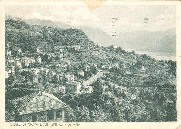 Colle di Monte Olimpino - le Ville 1938