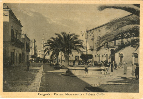 Cerignola - Fontana Monumentale 1950