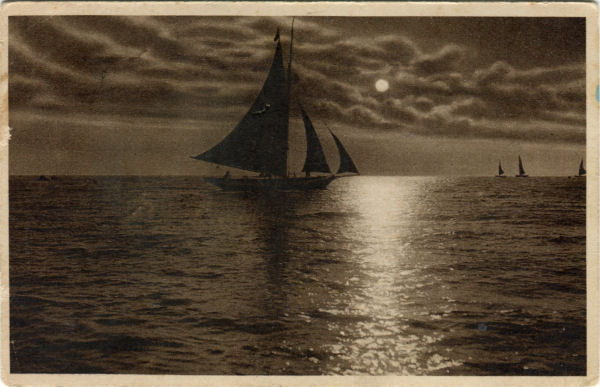 Bellaria - Barche al Tramonto 1939