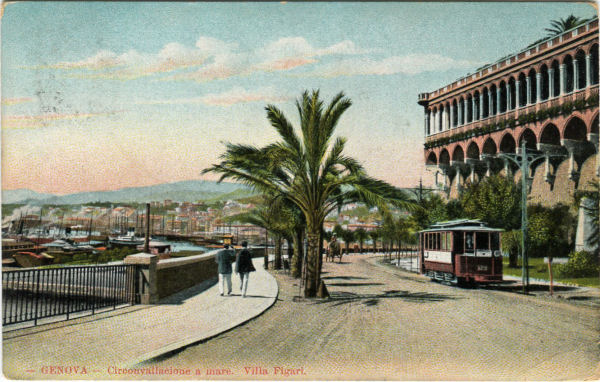 Genova - Panorama da Villa Figari 1908