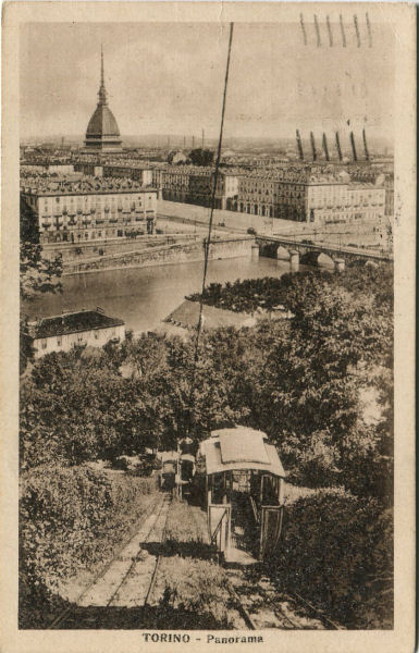 Torino - Panorama dalla Funicolare 1928
