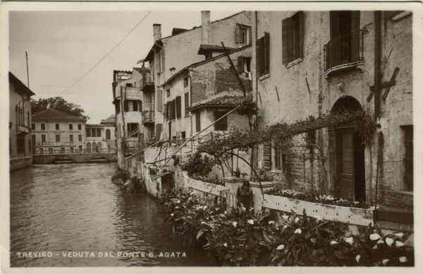 Treviso - Veduta dal Ponte S. Agata 1940