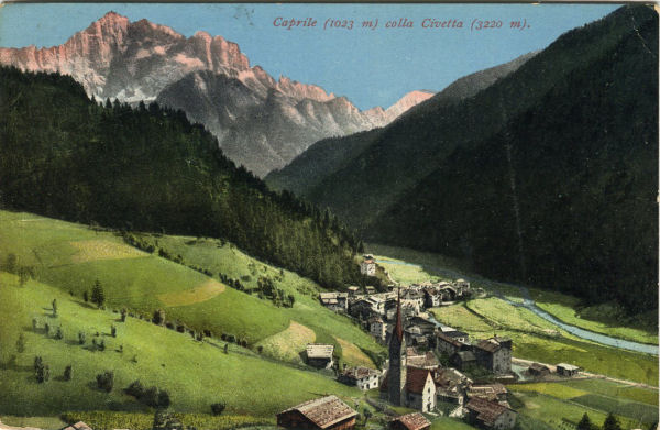 Caprile - Panorama 1910