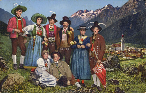 Costumi della Val Pusteria e Panorama 1935