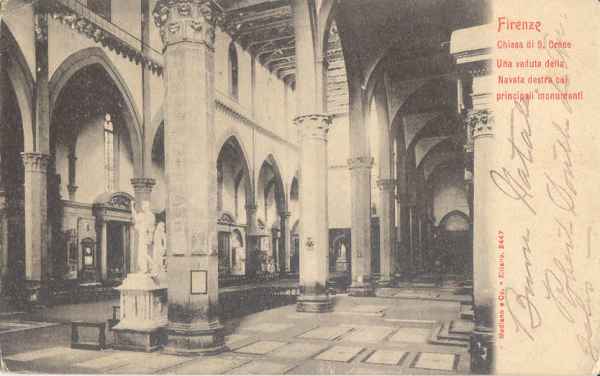 Firenze - Chiesa Santa Croce 1910