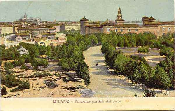 Milano - Panorama Parco 1913