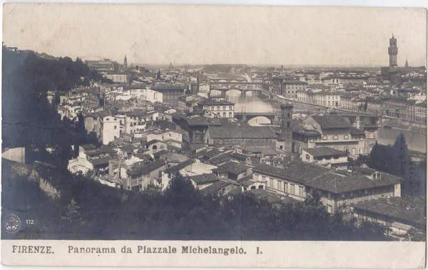 Firenze - Panorama Piazzale Michelangelo 1908
