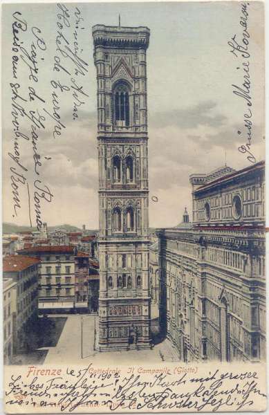 Firenze - Il Campanile di Giotto 1902