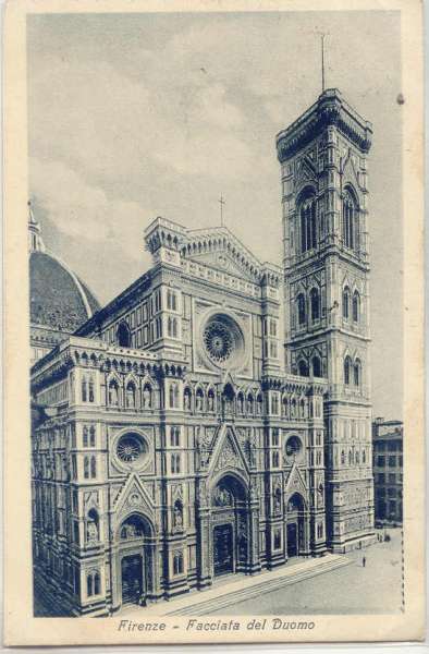 Firenze - Facciata del Duomo 1924