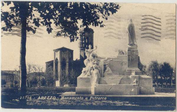 Arezzo - Monumento Petrarca 1933