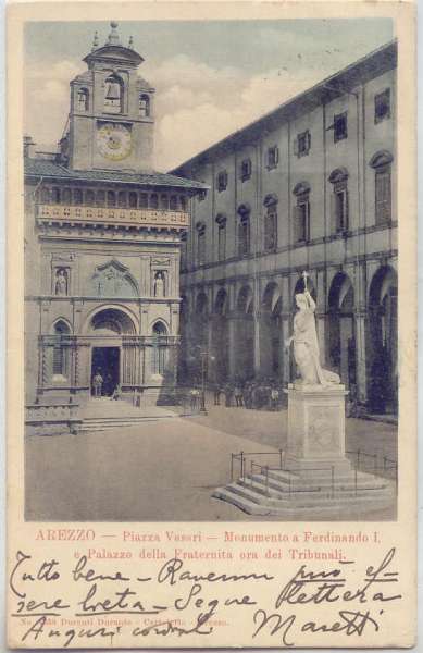 Arezzo - Piazza Vasari 1902