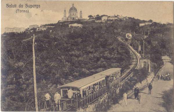 Torino - Superga dalla Ferrovia 1912