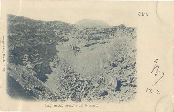 Etna - il Cratere 1901