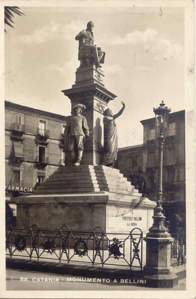 Catania - Monumento a Bellini 1945