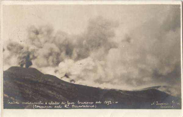 Etna - Eruzione del 1892