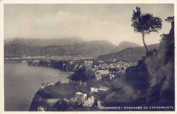 Sorrento - Panorama da Capodimonte 1936