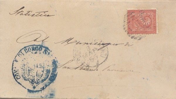 Lettera per Sansecondo Parmense 1885