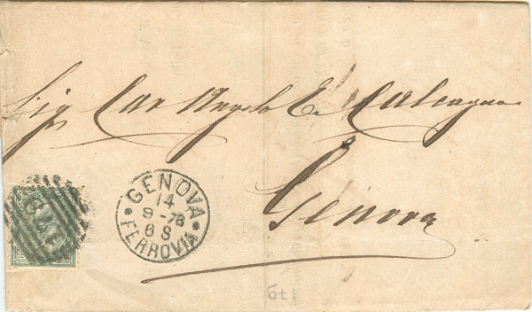 Lettera da Genova per la citt 1876